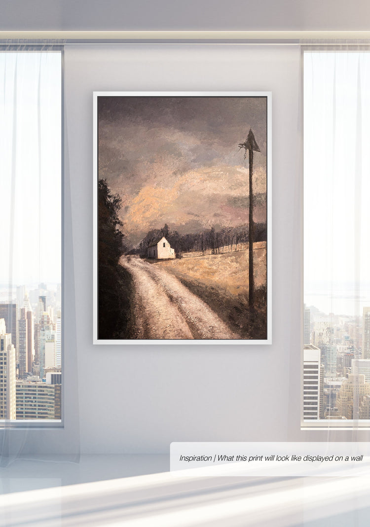 Twilight Hues on Country Lane