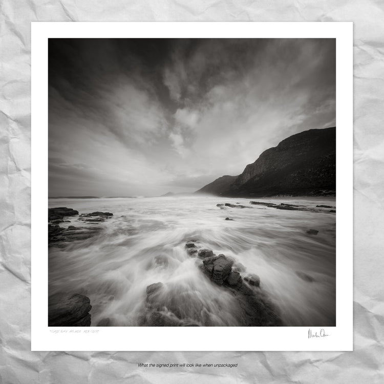 Classic Black & White - Misty Cliffs