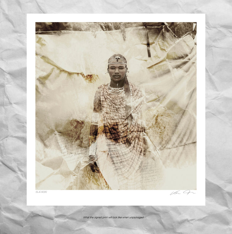 Maasai African Tribal Warrior - Olesikoki