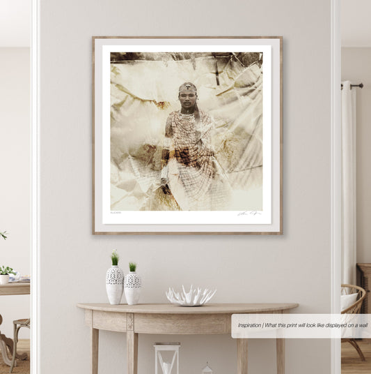 Maasai African Tribal Warrior - Olesikoki