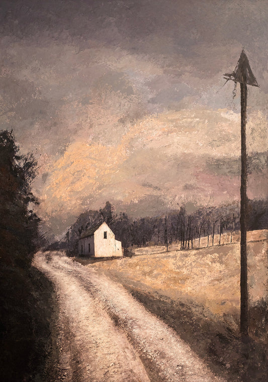 Twilight Hues on Country Lane